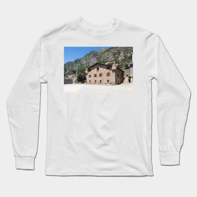 Casa de la Vall Long Sleeve T-Shirt by ansaharju